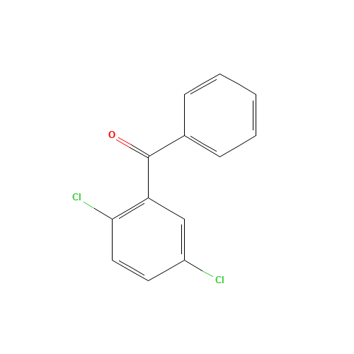 2,5-Dichlorobenzophenone (CAS: 16611-67-9) - Chemical Structure and Molecular Formula 