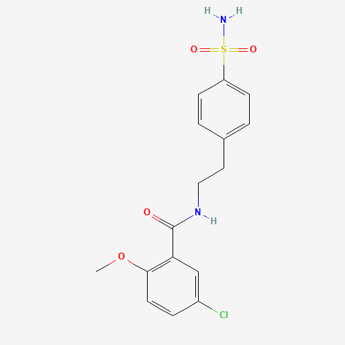 4-(2-(5-Chloro-2-methoxybenzamido)ethyl)benzenesulfamide (CAS: 16673-34-0) - Related Chemical Product
