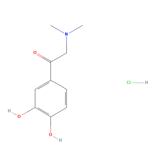 ALPHA-DIMETHYLAMINO-3',4'-DIHYDROXYACETOPHENONE HYDROCHLORIDE (CAS: 16899-83-5) - Related Chemical Product