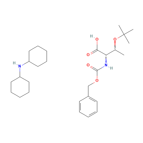 Z-THR(TBU)-OH DCHA (CAS: 16966-07-7) - Chemical Structure and Molecular Formula 