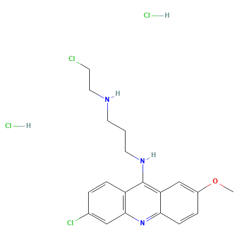 6-CHLORO-9-[3-(2-CHLOROETHYLAMINO)PROPYLAMINO]-2-METHOXYACRIDINE DIHYDROCHLORIDE (CAS: 17070-45-0) - Related Chemical Product