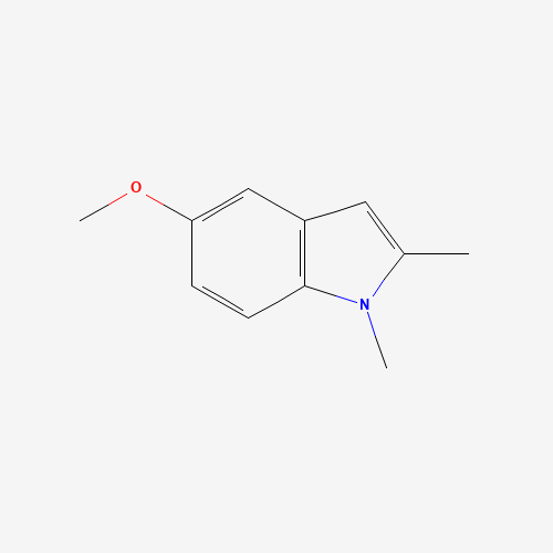 1,2-DIMETHYL-5-METHOXYINDOLE (CAS: 17591-06-9) - Chemical Structure and Molecular Formula 