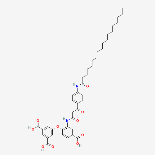 5-[4-CARBOXY-2-[[1,3-DIOXO-3-[4-[(1-OXOOCTADECYL)-AMINO]PHENYL]PROPYL] AMINO]PHENOXY]ISOPHTHALIC ACID (CAS: 17725-27-8) - Related Chemical Product