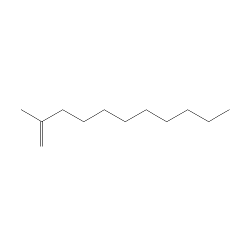 2-METHYL-1-UNDECENE (CAS: 18516-37-5) - Chemical Structure and Molecular Formula 