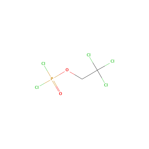 2,2,2-TRICHLOROETHYL DICHLOROPHOSPHATE (CAS: 18868-46-7) - Chemical Structure and Molecular Formula 