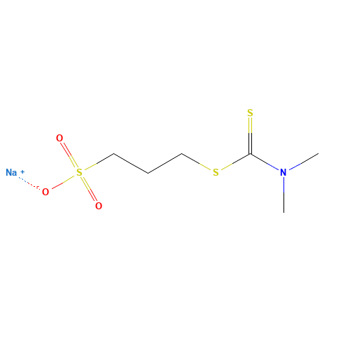 Sodium 3-[[(dimethylamino)thioxomethyl]thio]propanesulphonate (CAS: 18880-36-9) - Related Chemical Product