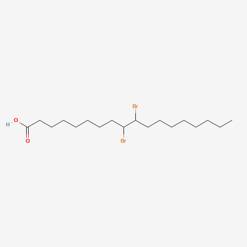9 10-DIBROMOSTEARIC ACID (CAS: 19117-94-3) - Chemical Structure and Molecular Formula 
