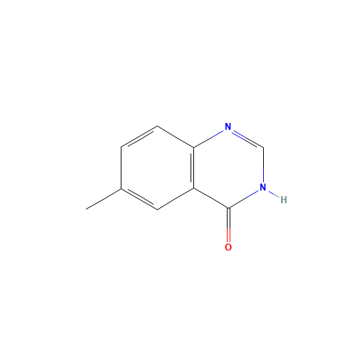 4-HYDROXY-6-METHYLQUINAZOLINE (CAS: 19181-53-4) - Chemical Structure and Molecular Formula 