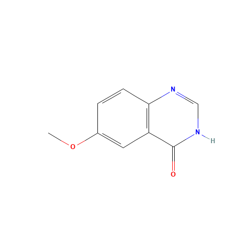 6-METHOXYQUINAZOLIN-4-OL (CAS: 19181-64-7) - Chemical Structure and Molecular Formula 