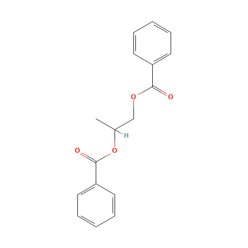 1,2-PROPANEDIOL DIBENZOATE (CAS: 19224-26-1) - Chemical Structure and Molecular Formula 