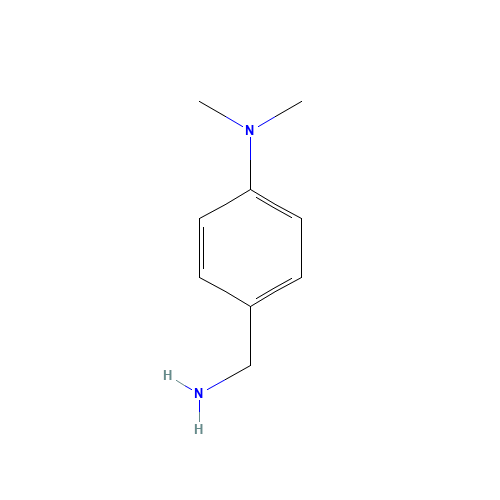 4-DIMETHYLAMINOBENZYLAMINE (CAS: 19293-58-4) - Chemical Structure and Molecular Formula 