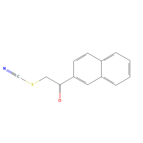 2-NAPHTHOYLMETHYL THIOCYANATE (CAS: 19339-62-9) - Chemical Structure and Molecular Formula 