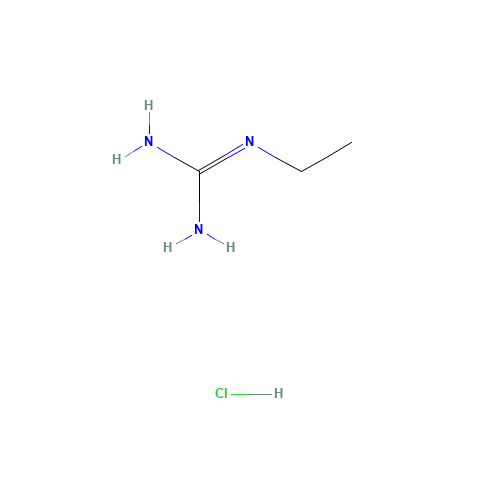 N-ETHYLGUANIDINE HYDROCHLORIDE (CAS: 19341-54-9) - Chemical Structure and Molecular Formula 