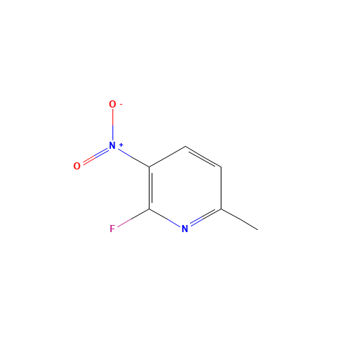 2-Fluoro-6-methyl-3-nitropyridine (CAS: 19346-45-3) - Chemical Structure and Molecular Formula 