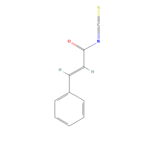 CINNAMOYL ISOTHIOCYANATE (CAS: 19495-08-0) - Chemical Structure and Molecular Formula 