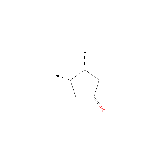 CIS-3,4-DIMETHYLCYCLOPENTANONE (CAS: 19550-72-2) - Chemical Structure and Molecular Formula 