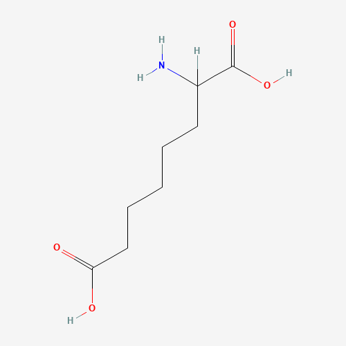 DL-ALPHA-AMINOSUBERIC ACID (CAS: 19641-59-9) - Chemical Structure and Molecular Formula 