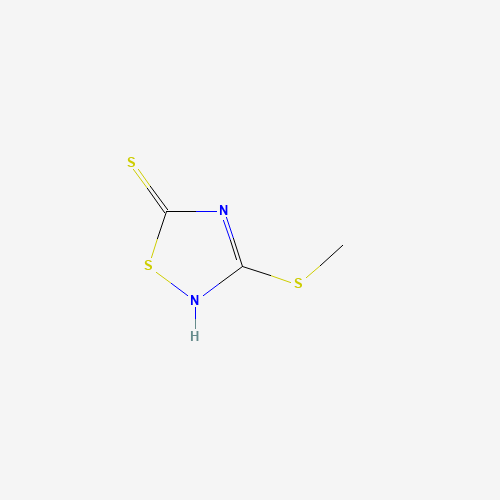 3-METHYLMERCAPTO-5-MERCAPTO-1,2,4-THIADIAZOLE (CAS: 20069-40-3) - Chemical Structure and Molecular Formula 