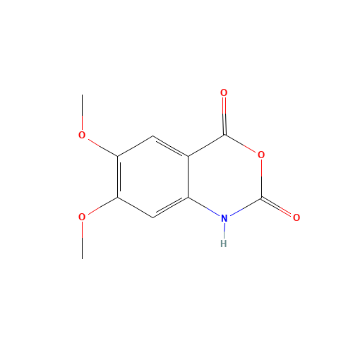 4,5-DIMETHOXY-ISATOIC ANHYDRIDE (CAS: 20197-92-6) - Chemical Structure and Molecular Formula 