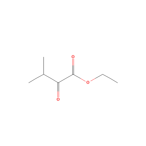 ETHYL 3-METHYL-2-OXOBUTYRATE (CAS: 20201-24-5) - Chemical Structure and Molecular Formula 