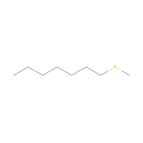 N-HEPTYL METHYL SULFIDE (CAS: 20291-61-6) - Chemical Structure and Molecular Formula 