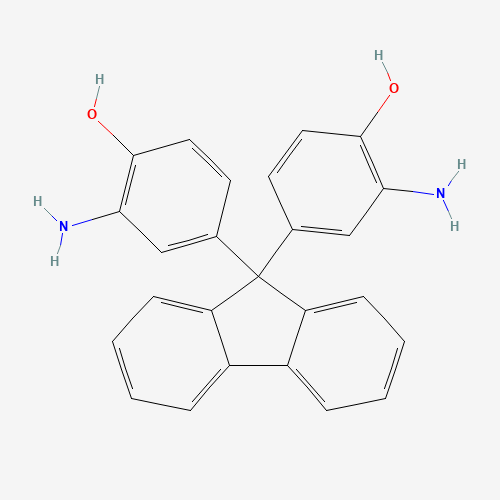 9,9-BIS(3-AMINO-4-HYDROXYPHENYL)FLUORENE (CAS: 20638-07-7) - Chemical Structure and Molecular Formula 