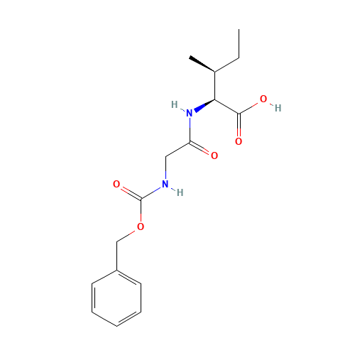 Z-GLY-ILE-OH (CAS: 20807-11-8) - Chemical Structure and Molecular Formula 