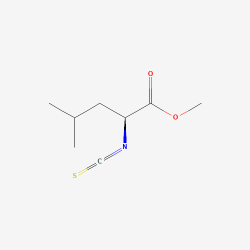 METHYL L-2-ISOTHIOCYANATO-4-METHYLVALERATE (CAS: 21055-43-6) - Chemical Structure and Molecular Formula 