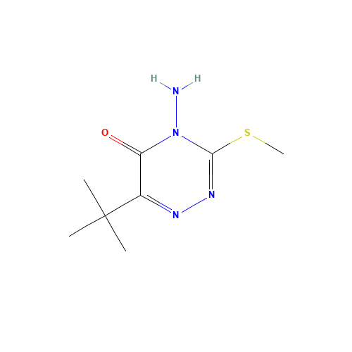 Metribuzin (CAS: 21087-64-9) - Chemical Structure and Molecular Formula 