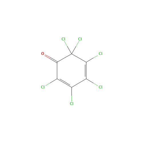 2,3,4,5,6,6-HEXACHLORO-2,4-CYCLOHEXADIEN-1-ONE (CAS: 21306-21-8) - Related Chemical Product