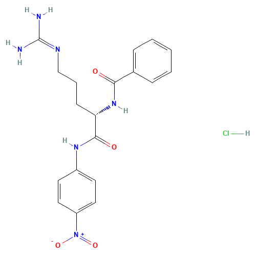 N-ALPHA-BENZOYL-L-ARGININE P-NITROANILIDE HYDROCHLORIDE (CAS: 21653-40-7) - Related Chemical Product
