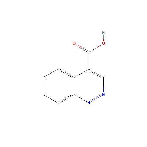 CINNOLINE-4-CARBOXYLIC ACID (CAS: 21905-86-2) - Chemical Structure and Molecular Formula 