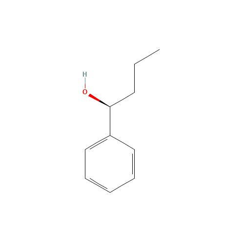 (S)-(-)-1-PHENYL-1-BUTANOL (CAS: 22135-49-5) - Chemical Structure and Molecular Formula 