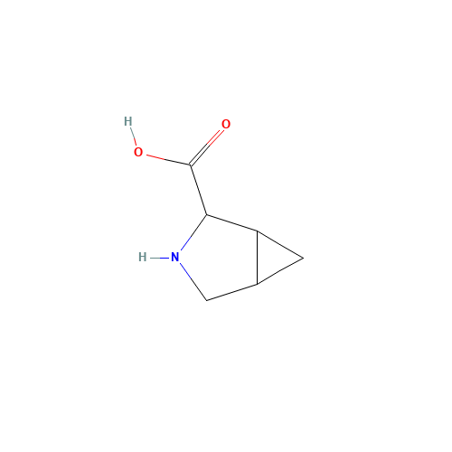 3-AZABICYCLO[3.1.0]HEXANE-2-CARBOXYLIC ACID (CAS: 22255-16-9) - Chemical Structure and Molecular Formula 
