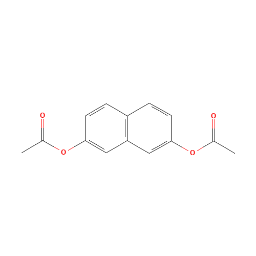 2,7-DIACETOXYNAPHTHALENE (CAS: 22472-26-0) - Chemical Structure and Molecular Formula 