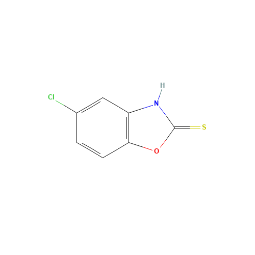 5-Chlorobenzooxazole-2-thiol (CAS: 22876-19-3) - Chemical Structure and Molecular Formula 