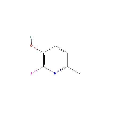 3-Hydroxy-2-iodo-6-methylpyridine (CAS: 23003-30-7) - Chemical Structure and Molecular Formula 