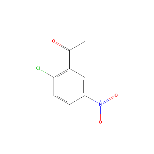 2-CHLORO-5-NITROACETOPHENONE (CAS: 23082-50-0) - Chemical Structure and Molecular Formula 