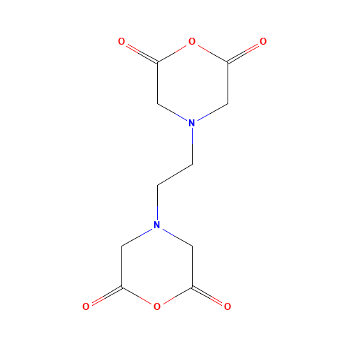 ETHYLENEDIAMINETETRAACETIC DIANHYDRIDE (CAS: 23911-25-3) - Chemical Structure and Molecular Formula 