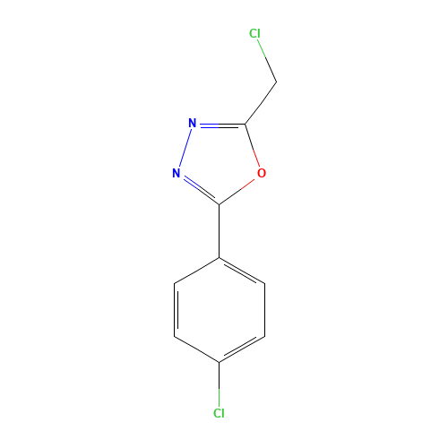 2-(CHLOROMETHYL)-5-(4-CHLOROPHENYL)-1,3,4-OXADIAZOLE (CAS: 24068-15-3) - Related Chemical Product