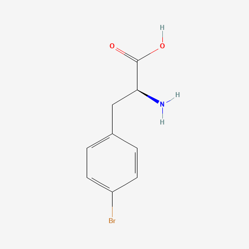 4-Bromo-L-phenylalanine (CAS: 24250-84-8) - Chemical Structure and Molecular Formula 