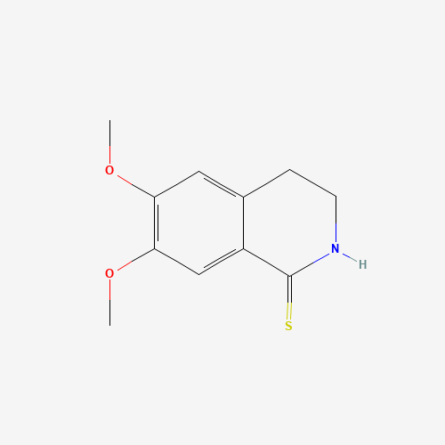 6,7-DIMETHOXY-1,2,3,4-TETRAHYDROISOQUINOLINE-1-THIONE (CAS: 24456-59-5) - Chemical Structure and Molecular Formula 
