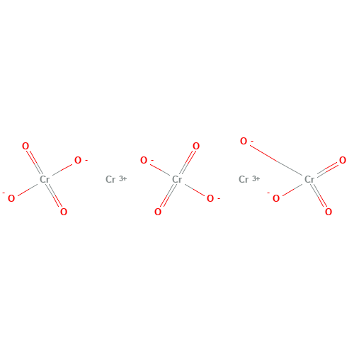 CHROMIUM (IC) CHROMATE (CAS: 24613-89-6) - Chemical Structure and Molecular Formula 