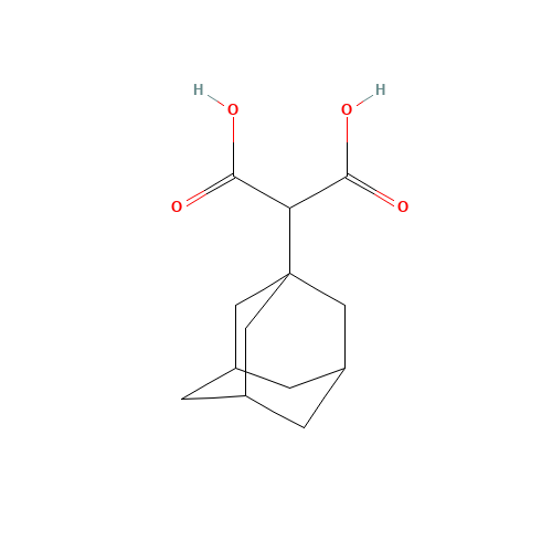 1-ADAMANTYLMALONIC ACID (CAS: 24779-68-8) - Chemical Structure and Molecular Formula 