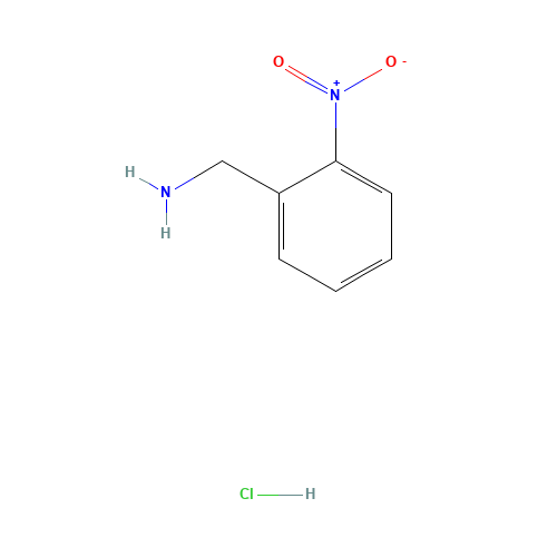 2-NITROBENZYLAMINE HYDROCHLORIDE (CAS: 24835-08-3) - Chemical Structure and Molecular Formula 