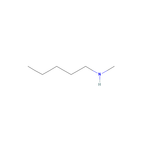 N-Methylpentylamine (CAS: 25419-06-1) - Chemical Structure and Molecular Formula 
