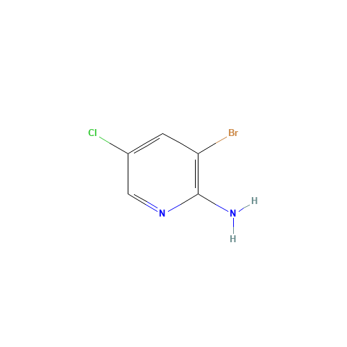 2-Amino-3-bromo-5-chloropyridine (CAS: 26163-03-1) - Chemical Structure and Molecular Formula 