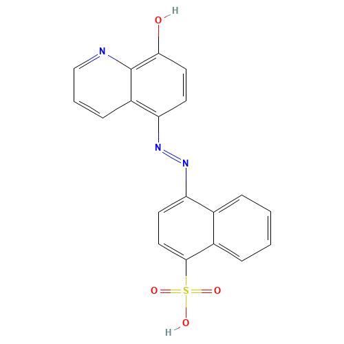 4-(8-HYDROXY-5-QUINOLYLAZO)-1-NAPHTHALENESULFONIC ACID (CAS: 26644-96-2) - Related Chemical Product