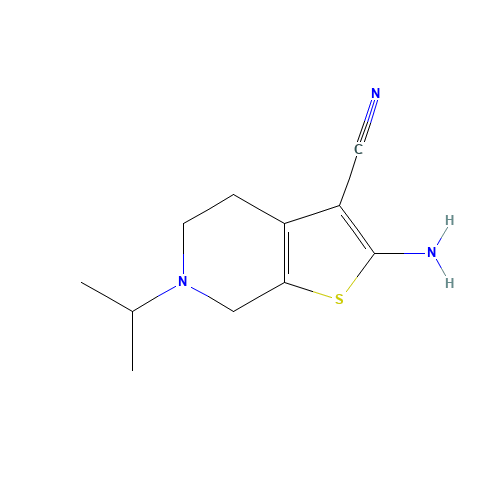 2-AMINO-6-ISOPROPYL-4,5,6,7-TETRAHYDROTHIENO[2,3-C]PYRIDINE-3-CARBONITRILE (CAS: 26830-40-0) - Related Chemical Product