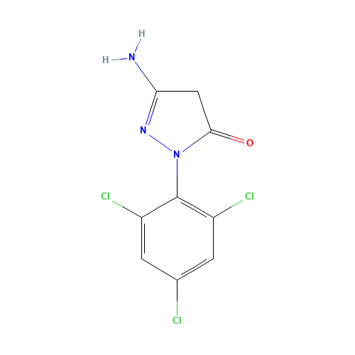 1-(2,4,6-Trichlorophenyl)-3-amino-pyrazolin-5-one (CAS: 27241-31-2) - Related Chemical Product